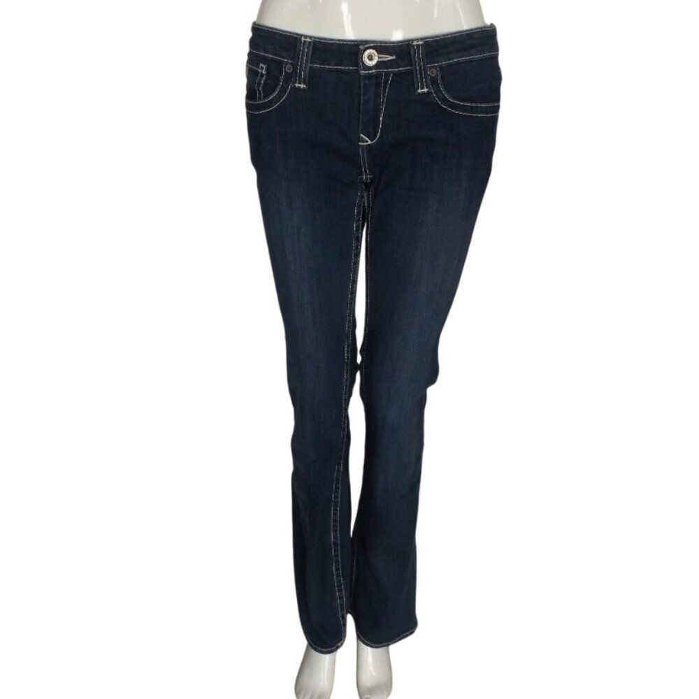 BIG STAR Jeans, 27L, Remy, Bootcut, Low Rise, Dark blue wash,  Zipper, Pockets
